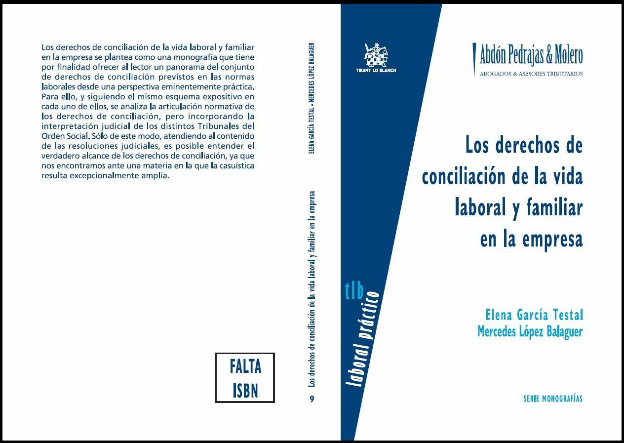 Los derechos de conciliación de la vida laboral y familiar en la empresa