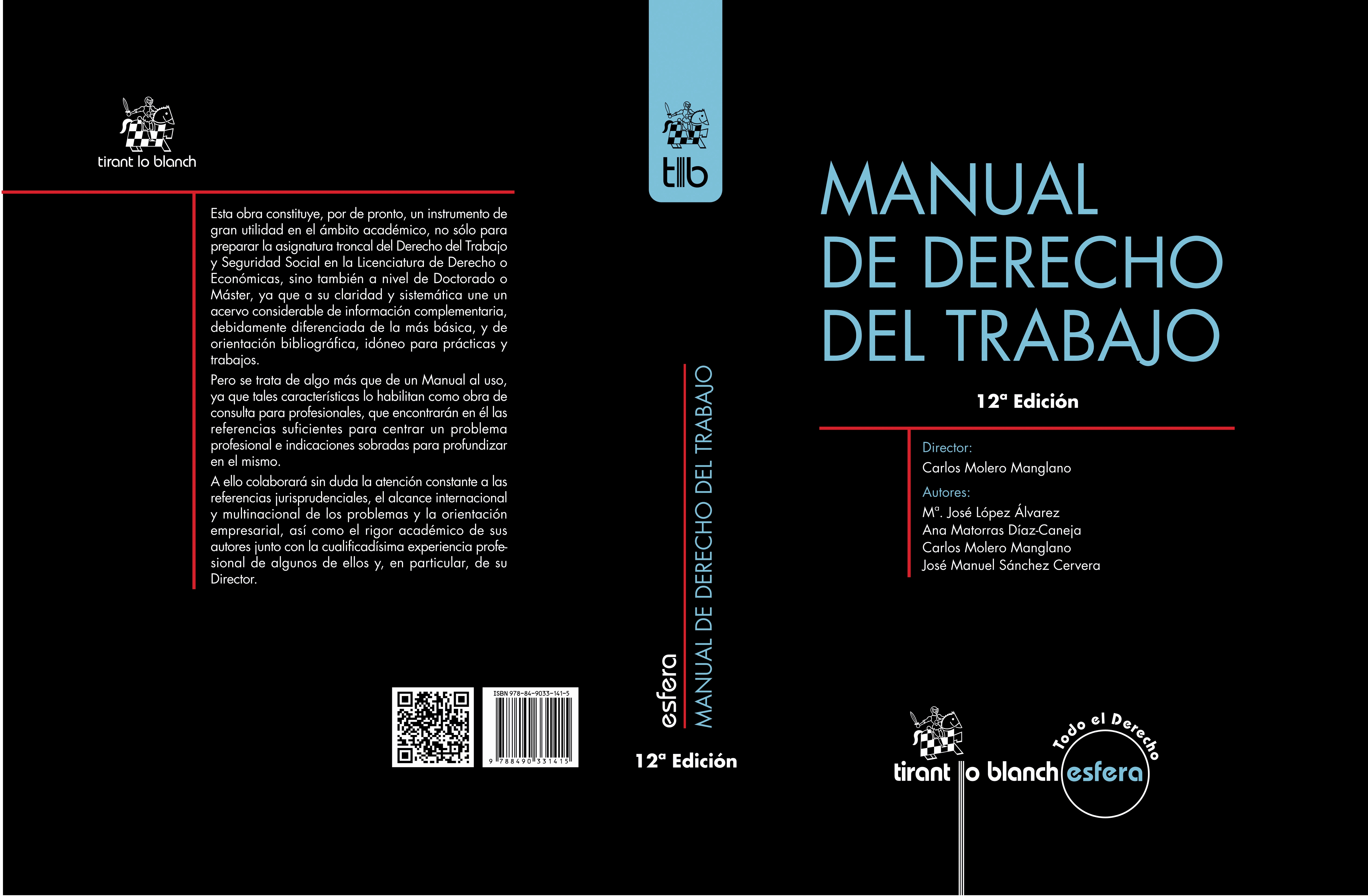 MANUAL DE DERECHO DEL TRABAJO - 12ª EDICION