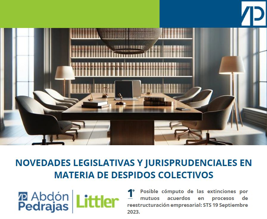 NOVEDADES LEGISLATIVAS Y JURISPRUDENCIALES EN MATERIA DE DESPIDOS COLECTIVOS