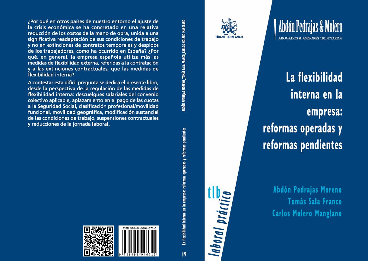 LIBRO 19.- La flexibilidad interna en la empresa: reformas operadas y reformas pendientes