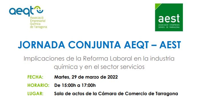 JORNADA CONJUNTA AEQT  AEST.- Implicaciones de la Reforma Laboral en la industria química y en el sector servicios.