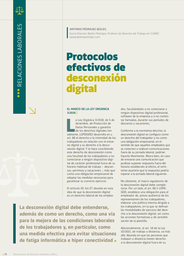 Protocolos efectivos de desconexión digital
