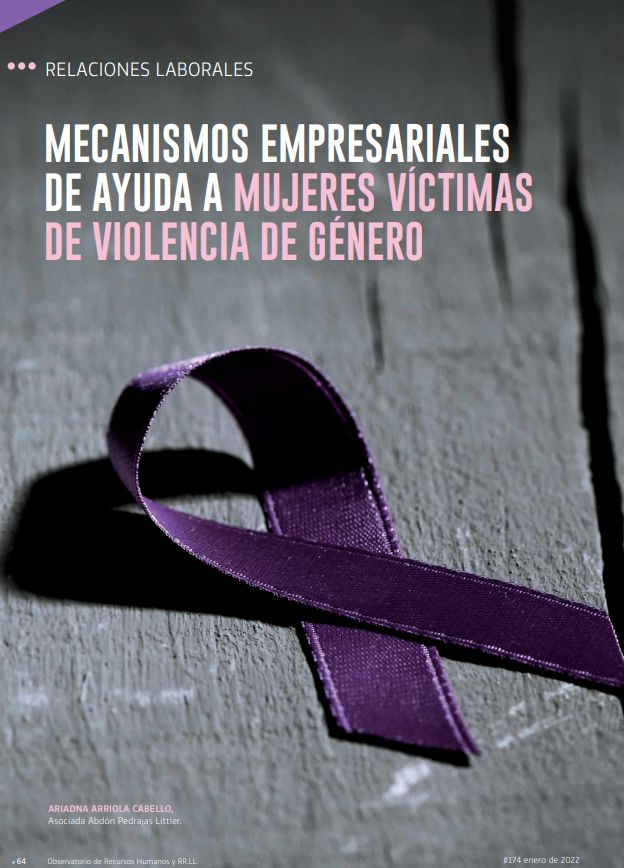 Mecanismos empresariales de ayuda a mujeres víctimas de violencia de género