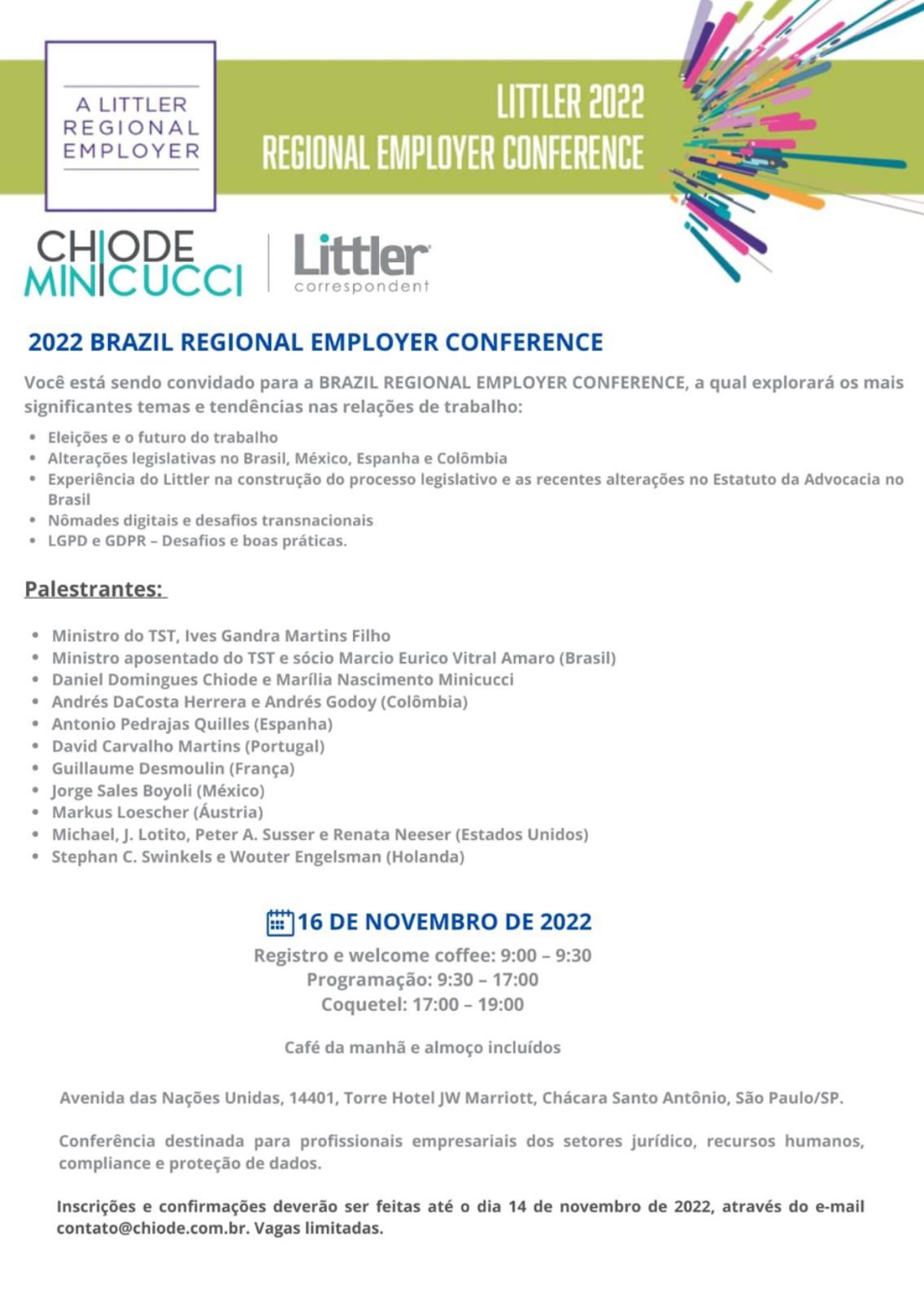 2022 BRAZIL REGIONAL EMPLOYER CONFERENCE