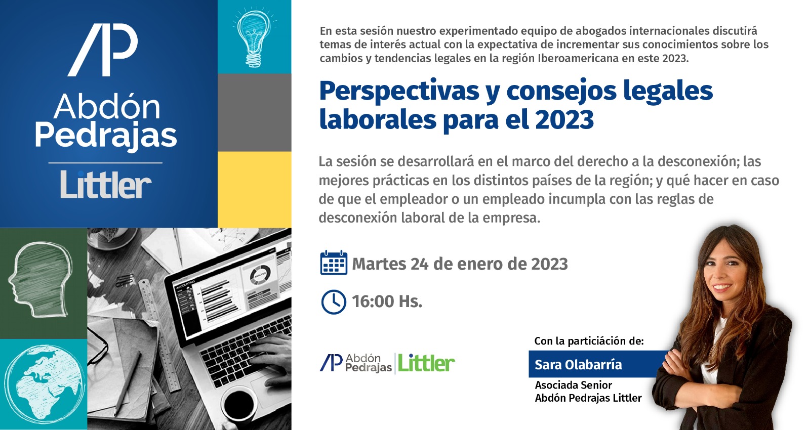 WEBINAR.- PERSPECTIVAS Y CONSEJOS LEGALES LABORALES PARA EL 2023