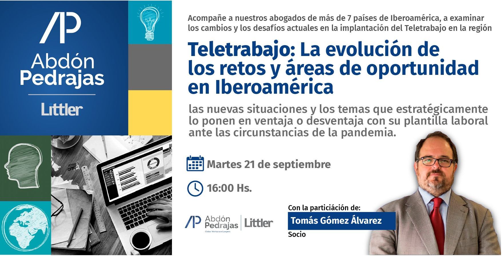 WEBINAR -  Teletrabajo: La evolución de los retos y áreas de oportunidad en el Teletrabajo en Iberoamérica