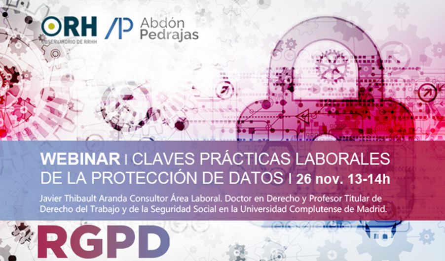 Webinar: Claves Prácticas Laborales de la Protección de Datos