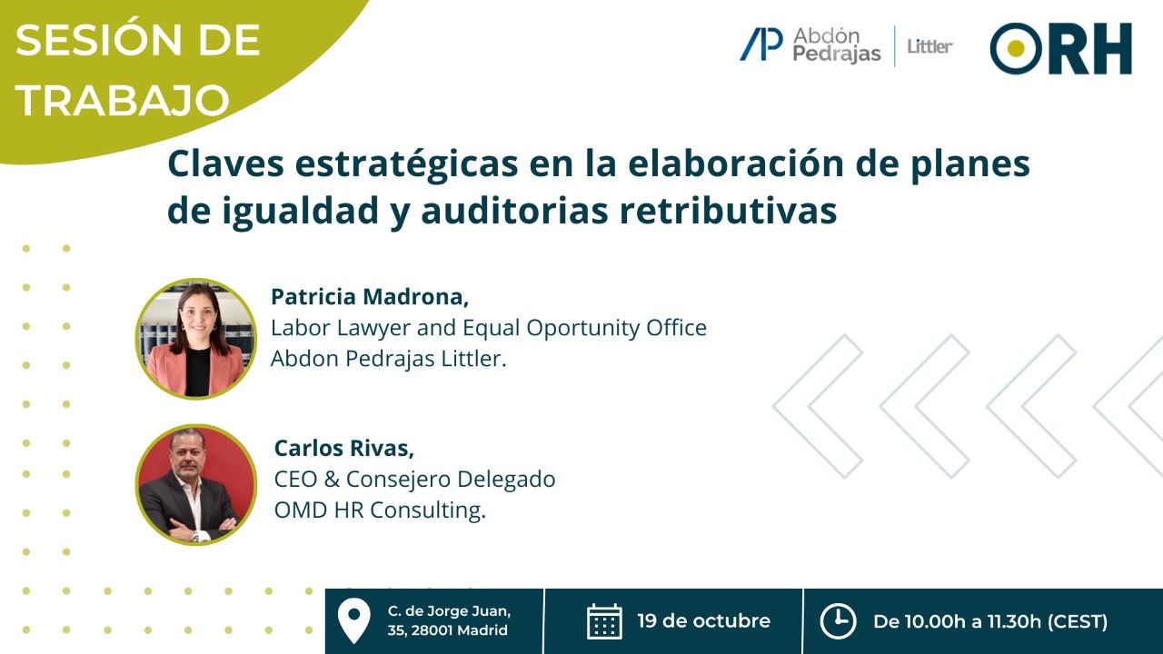 SESIÓN AULA LABORAL - Claves estratégicas en la elaboración de planes de igualdad y auditorias retributivas